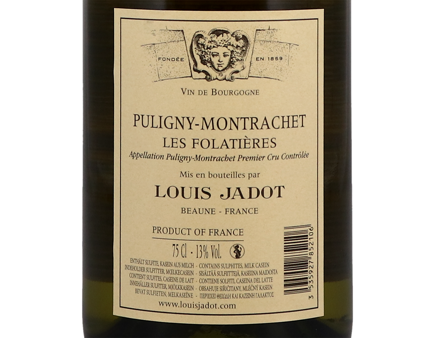 Louis Jadot Puligny Montrachet PC Folatieres Heritiers 2017