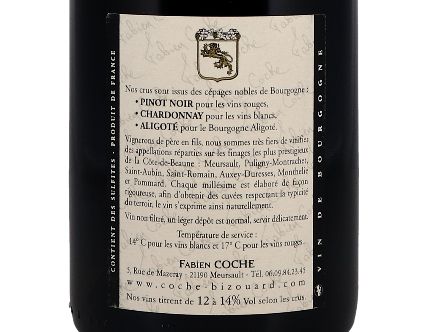 Domaine Coche Bizouard Meursault Ormeau 2017