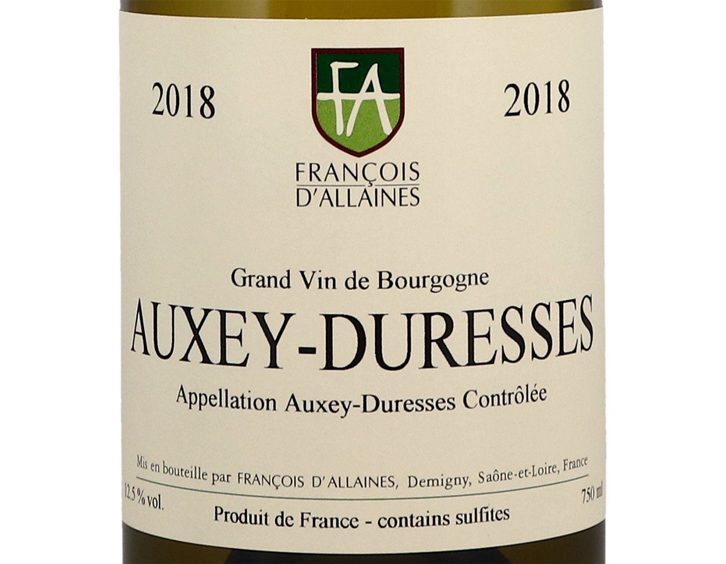 François d'Allaines, Auxey-Duresses 2018
