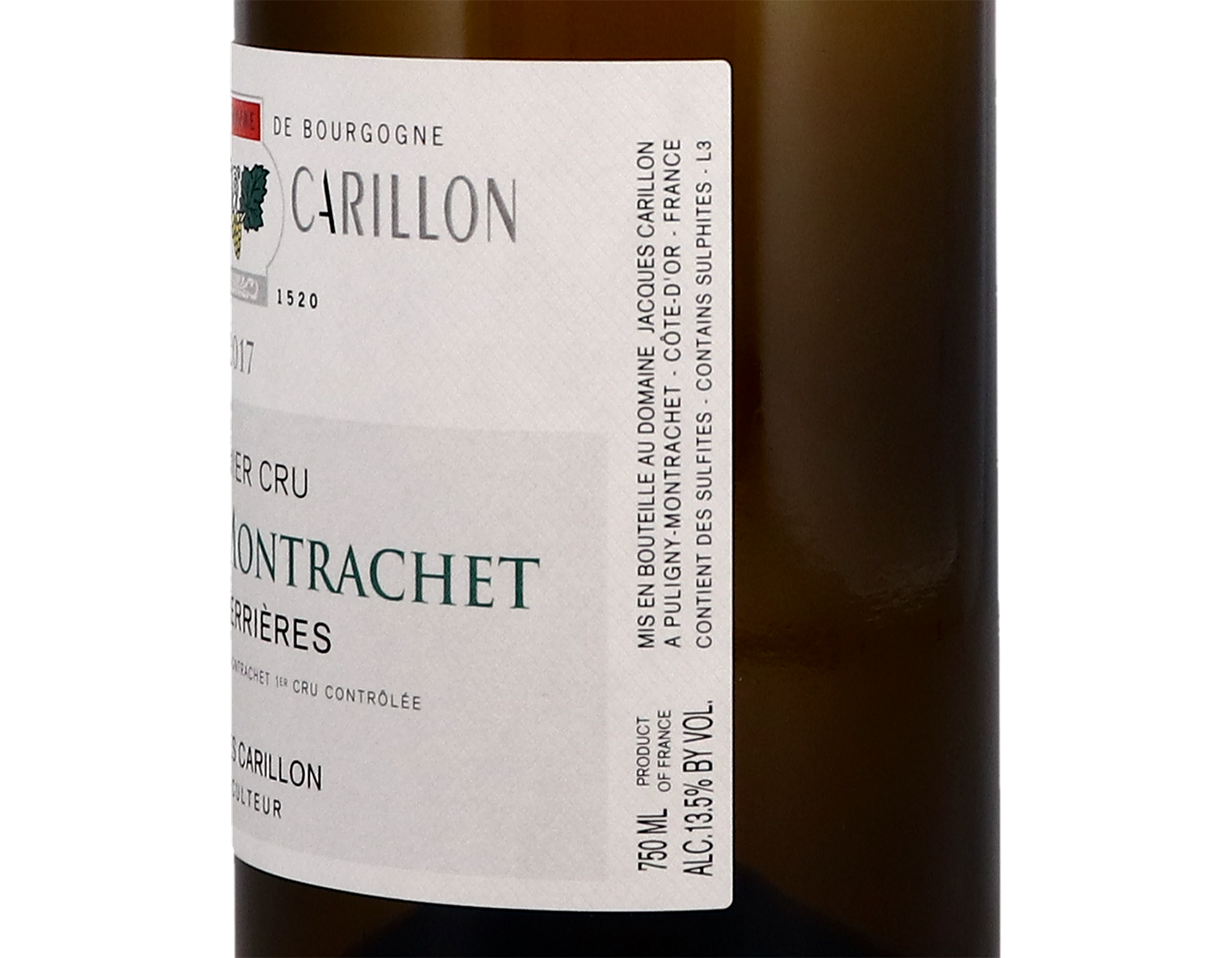 Dom Jacques Carillon Puligny Montrachet PC Perrieres 2017