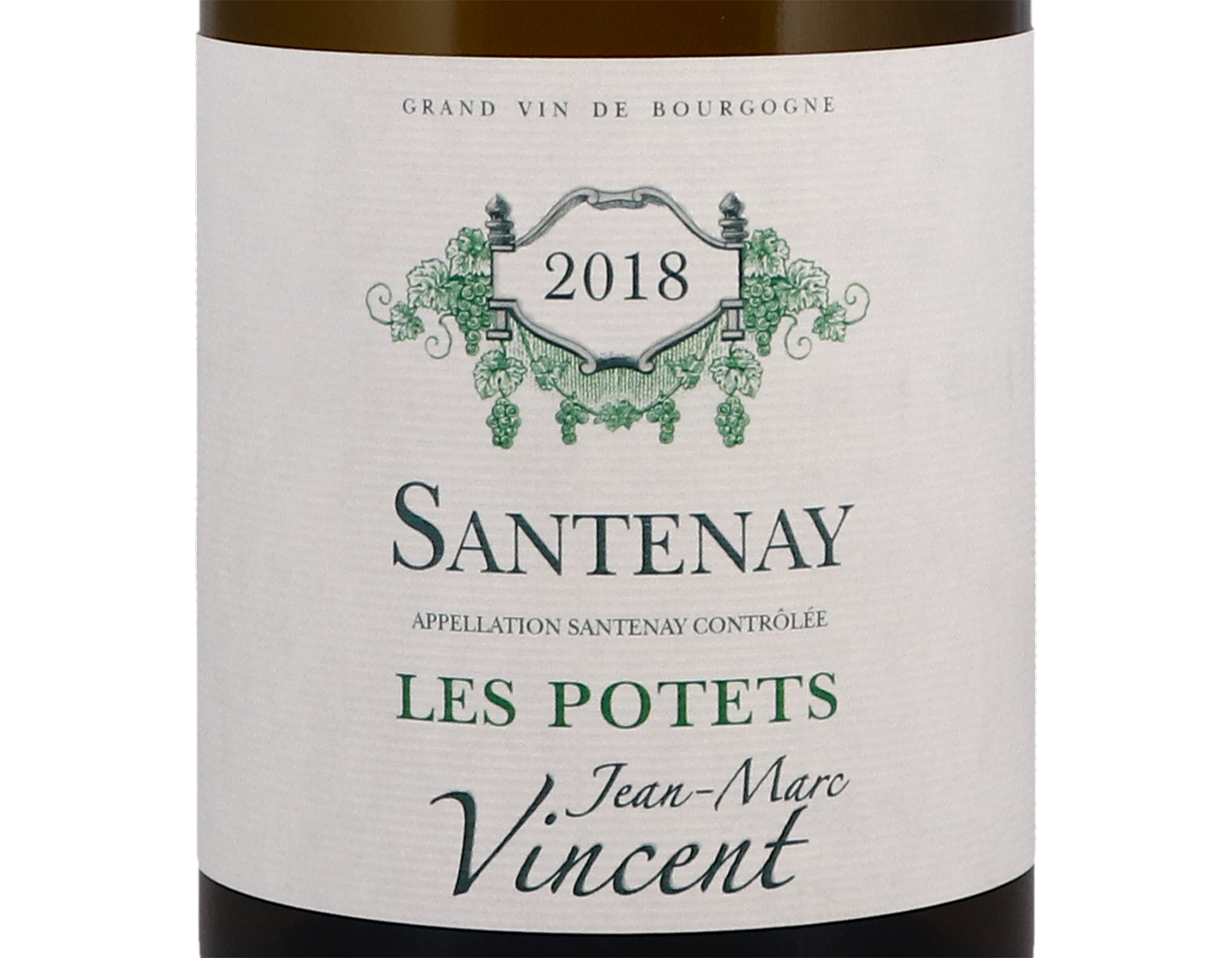 Jean Marc Vincent Santenay Blanc Les Potets 2018