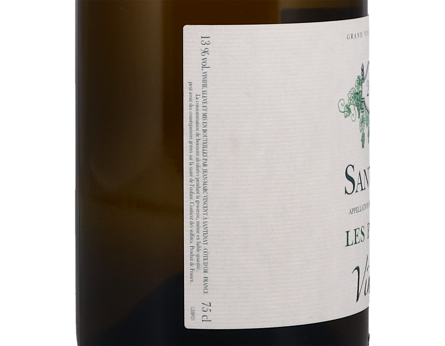 Jean Marc Vincent Santenay Blanc Les Potets 2018