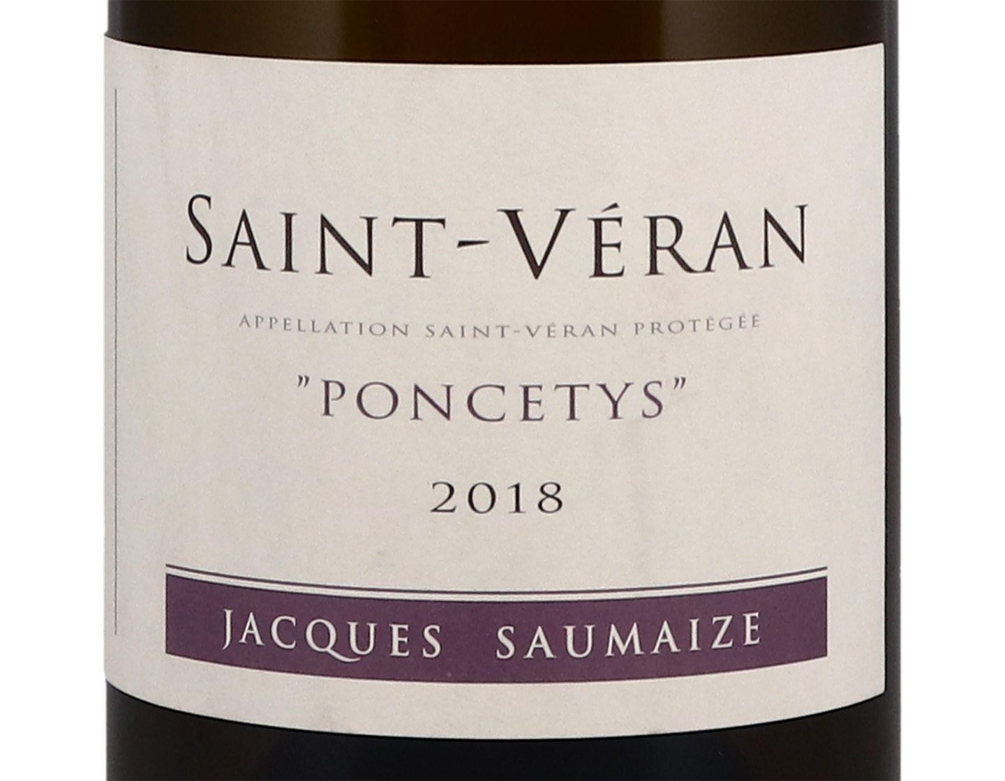 Jacques Saumaize St Veran Poncetys 2018