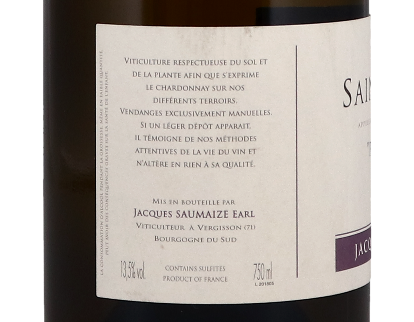 Jacques Saumaize St Veran Poncetys 2018