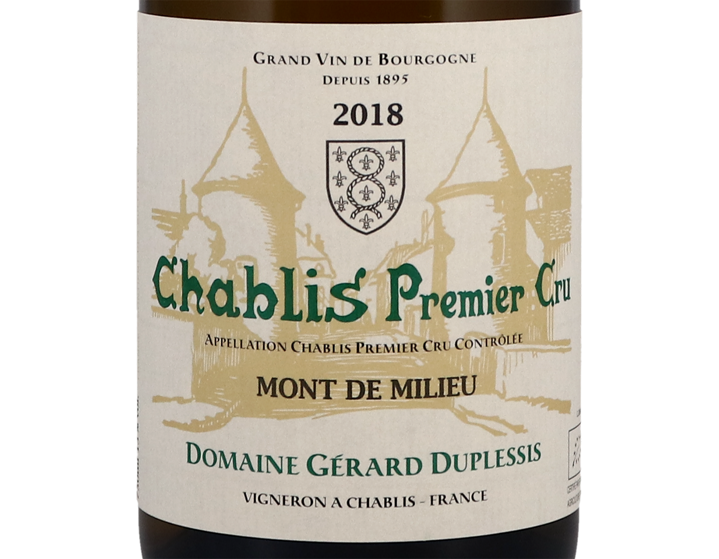 Domaine Duplessis, Chablis Premier Cru Mont de Milieu 2018