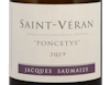 Jacques Saumaize St Veran Poncetys 2019 view 2