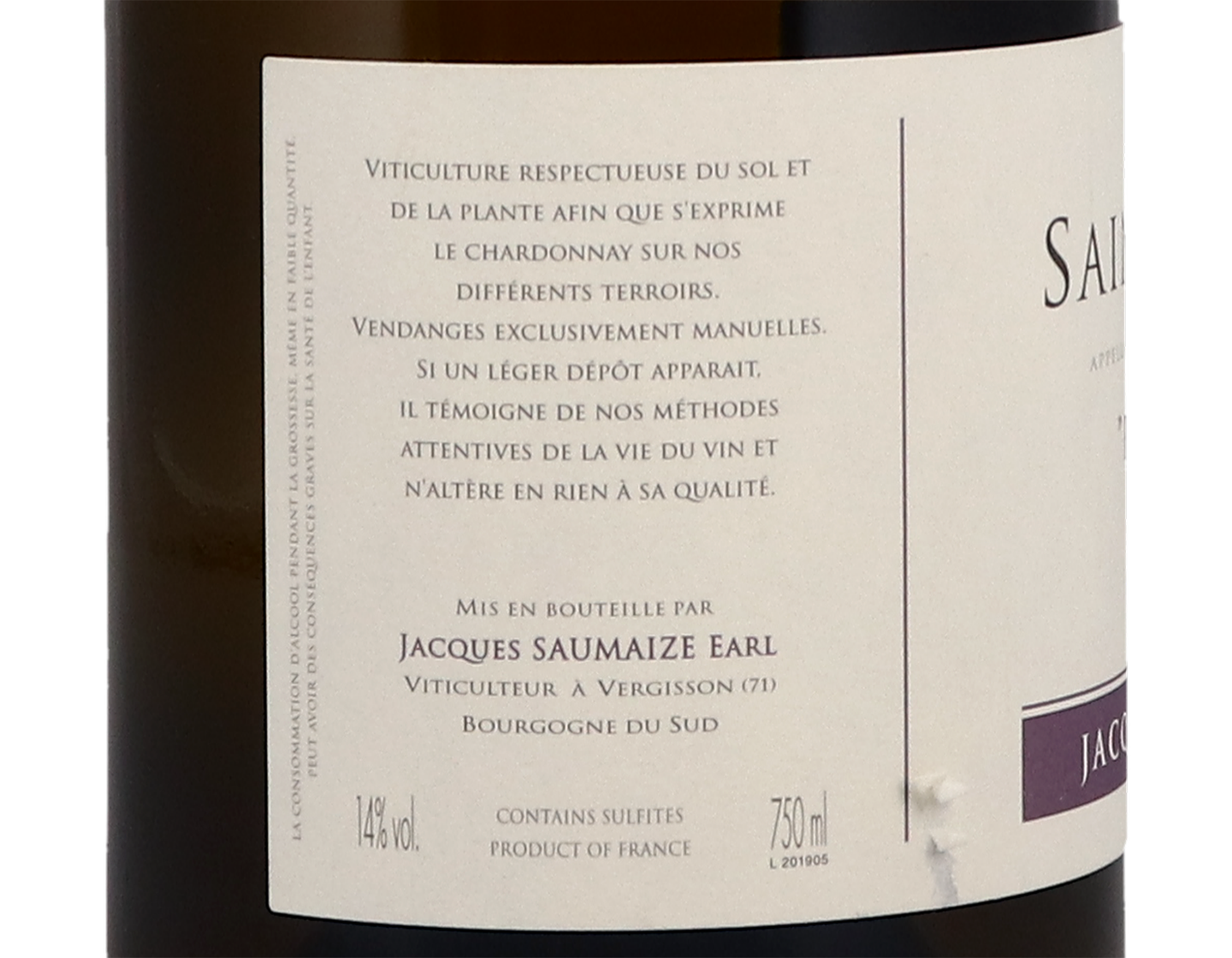 Jacques Saumaize St Veran Poncetys 2019