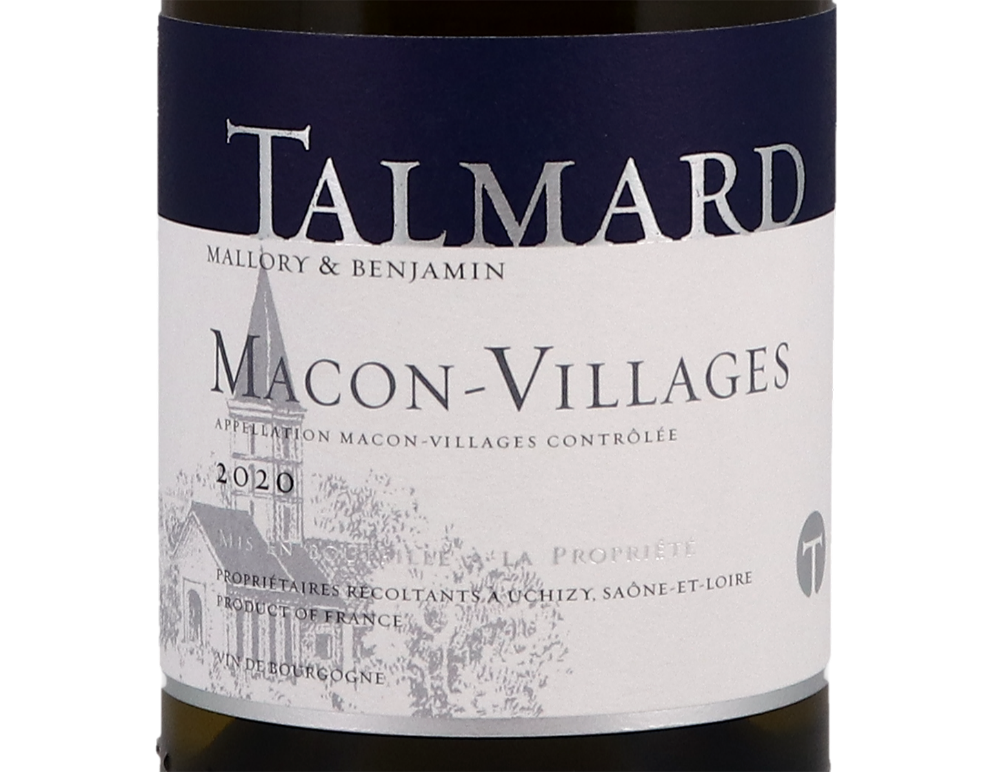 Half bottle of Domaine Mallory et Benjamin Talmard Macon Villages 2020