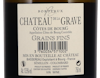 Ch de la Grave Blanc Grains Fins Cotes de Bourg 2020 view 3