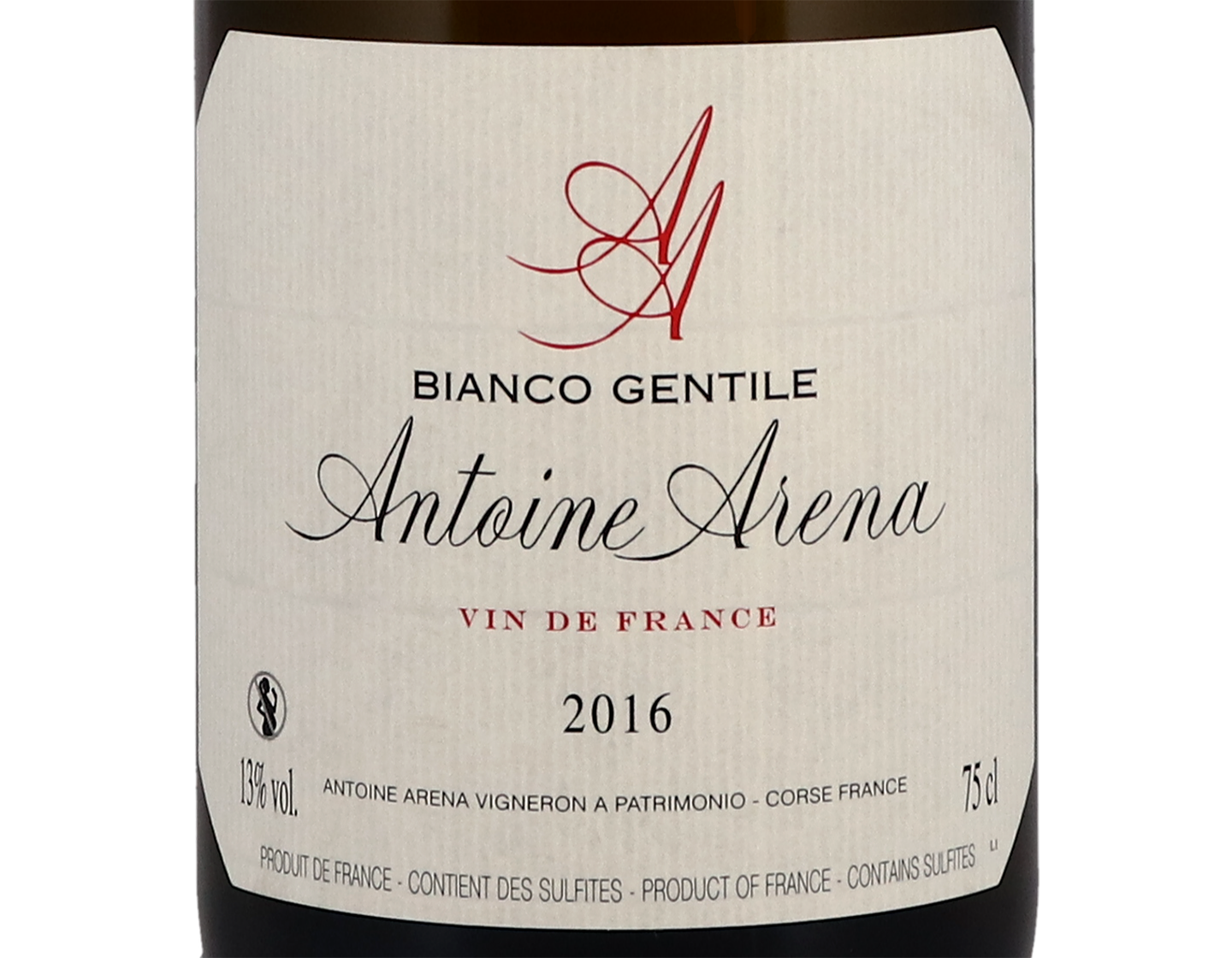Domaine Arena Blanc Bianco Gentile 2016
