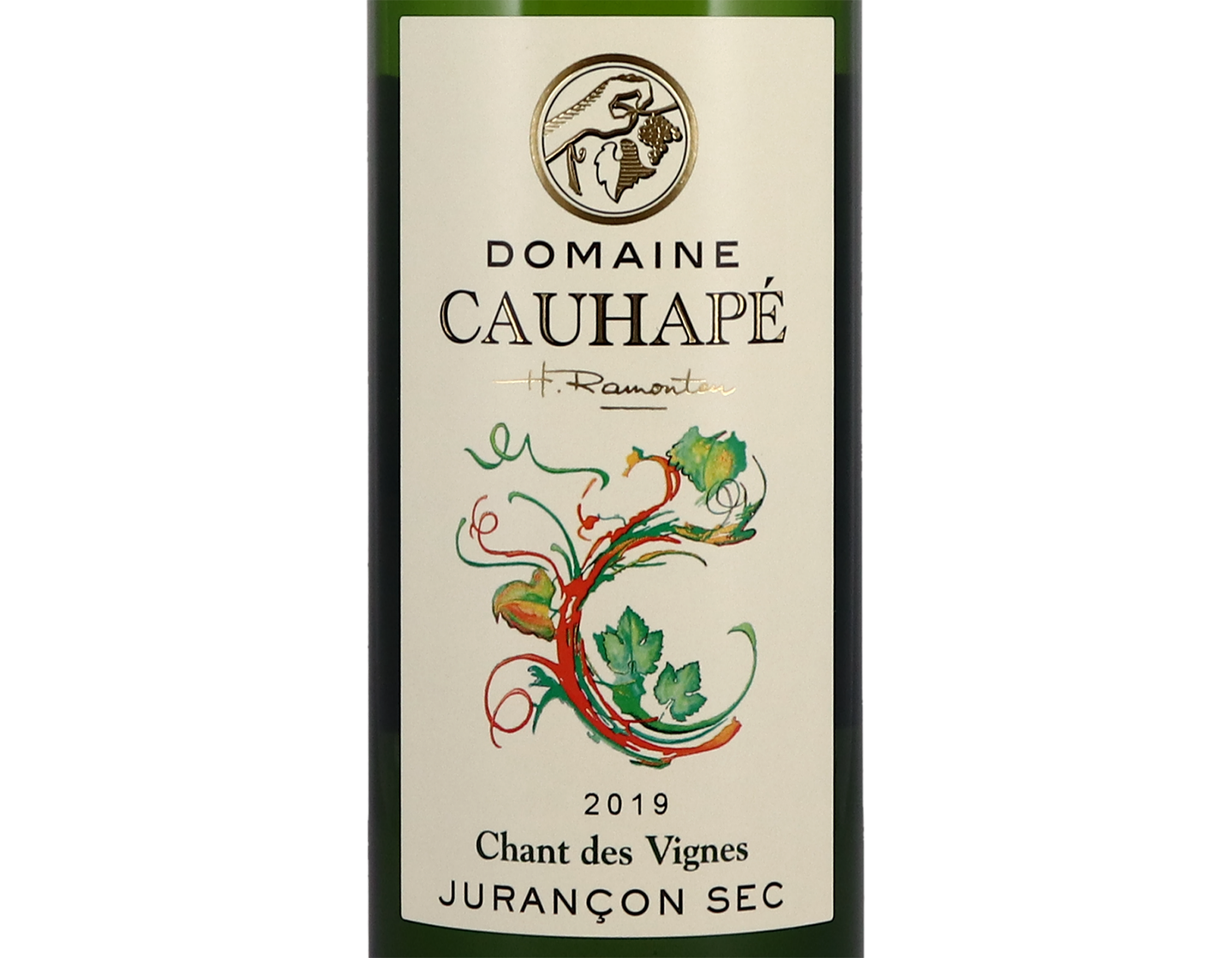 Halves of Jurancon Sec Chant des Vignes Domaine Cauhape 2019