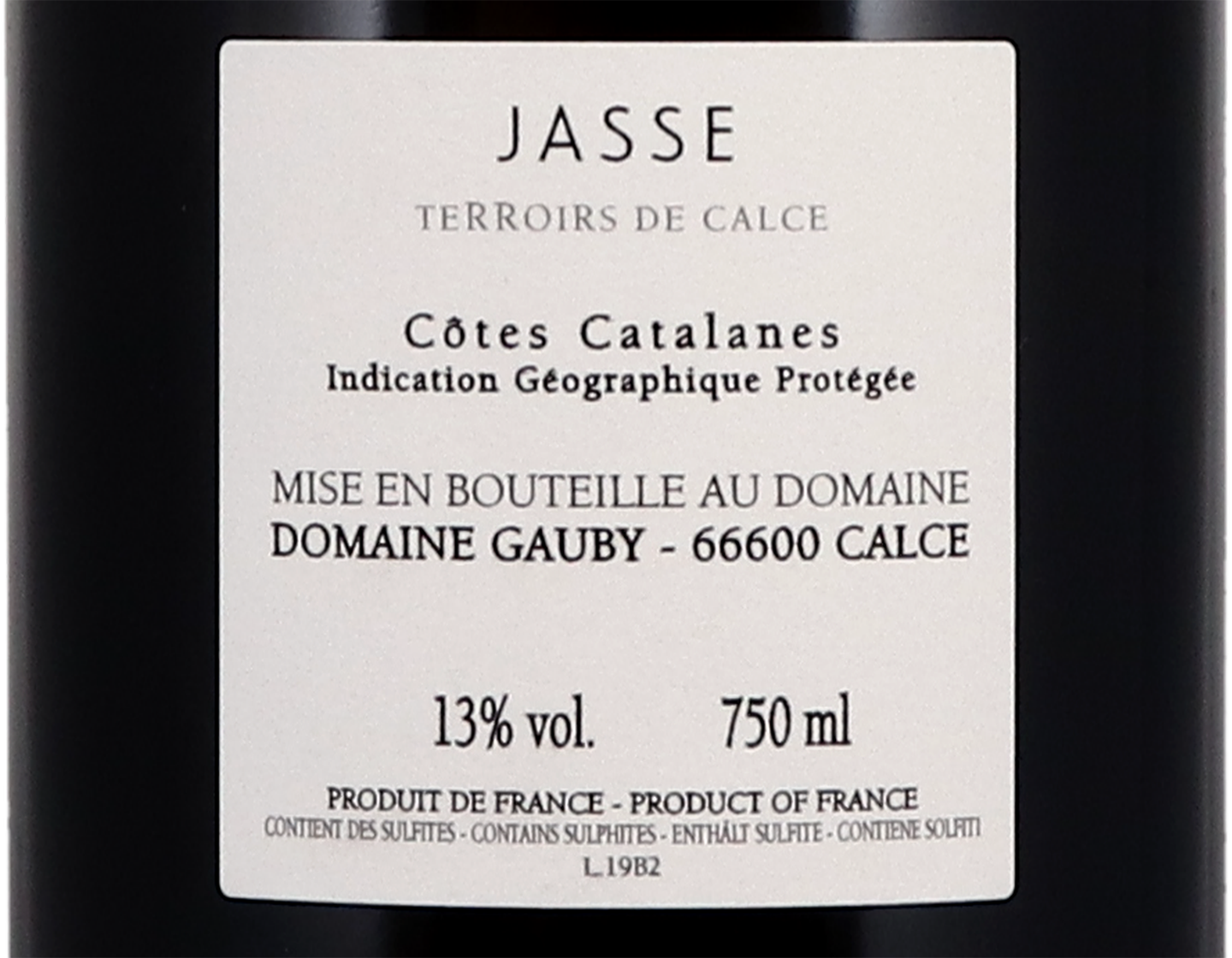 Domaine Gauby Blanc La Jasse IGP Cotes Catalanes 2019