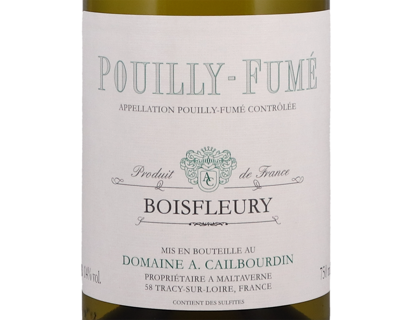 Pouilly-Fumé 'Boisfleury', Domaine A Cailbourdin 2019