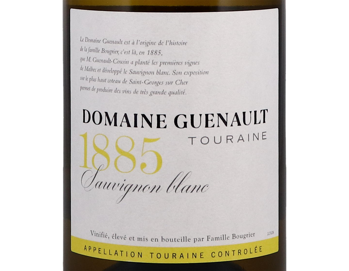 Touraine Sauvignon Domaine Guenault Bougrier 2020