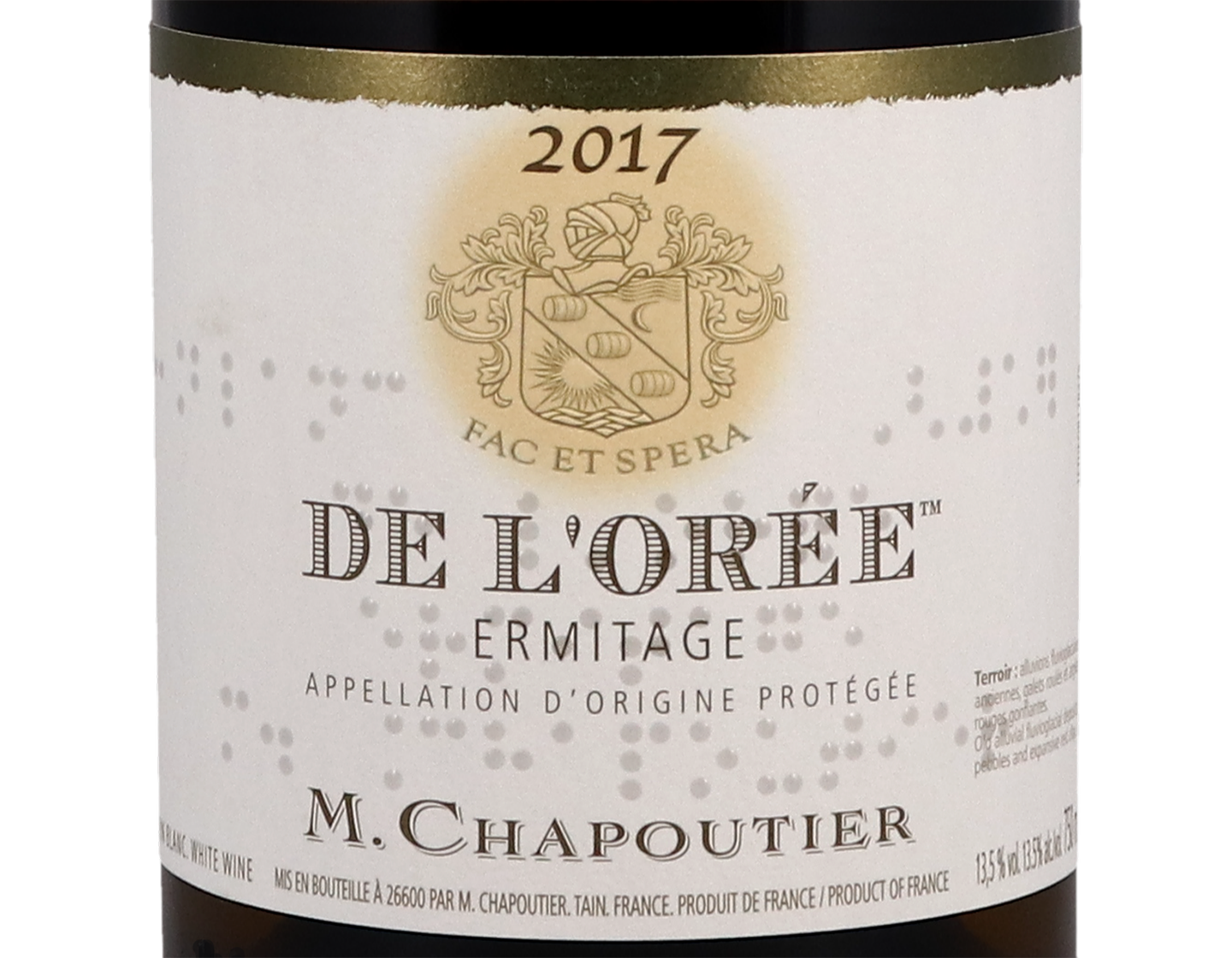 Ermitage Blanc de l'Oree 2017 Chapoutier