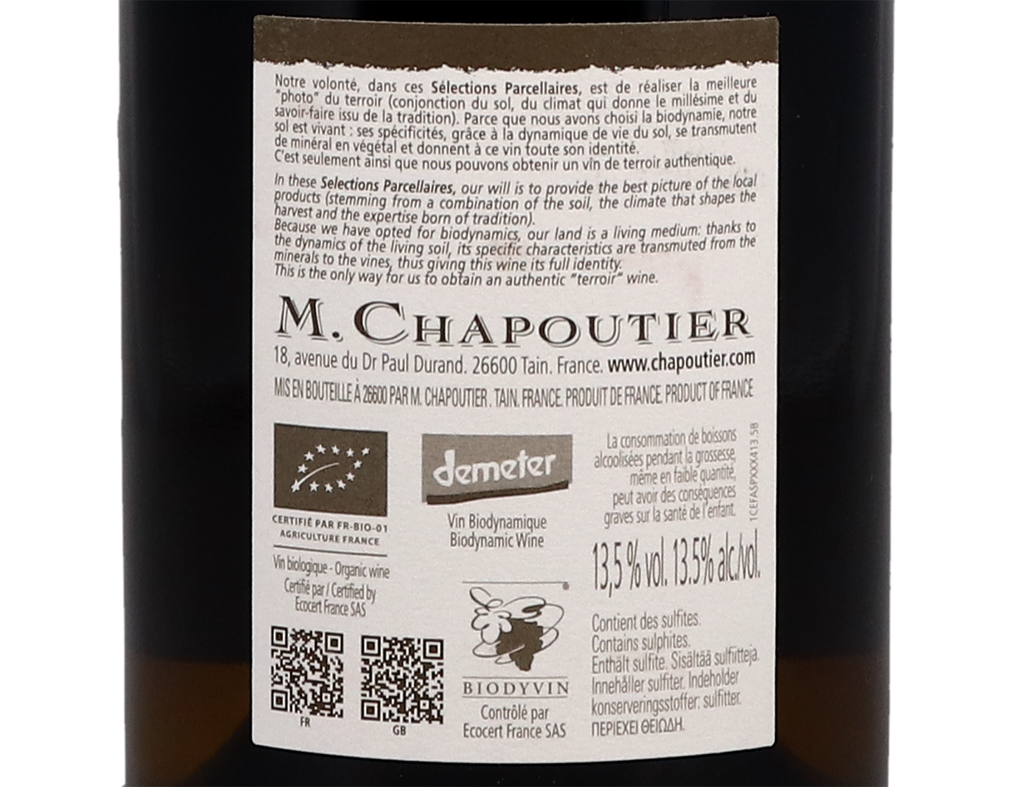 Ermitage Blanc de l'Oree 2017 Chapoutier