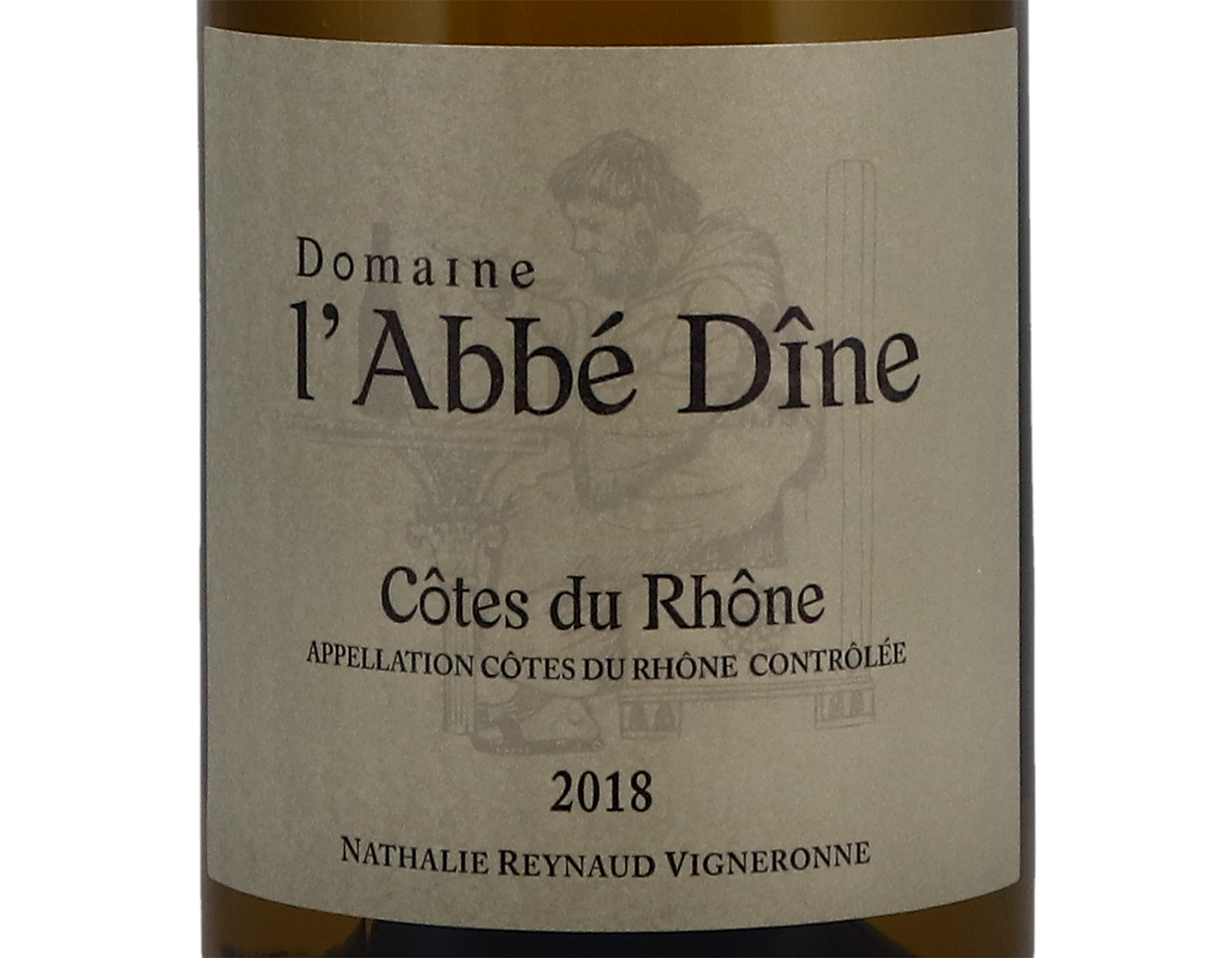 Côtes-du-Rhône Blanc L'Abbé Dine, Domaine Clos des Dines 2018