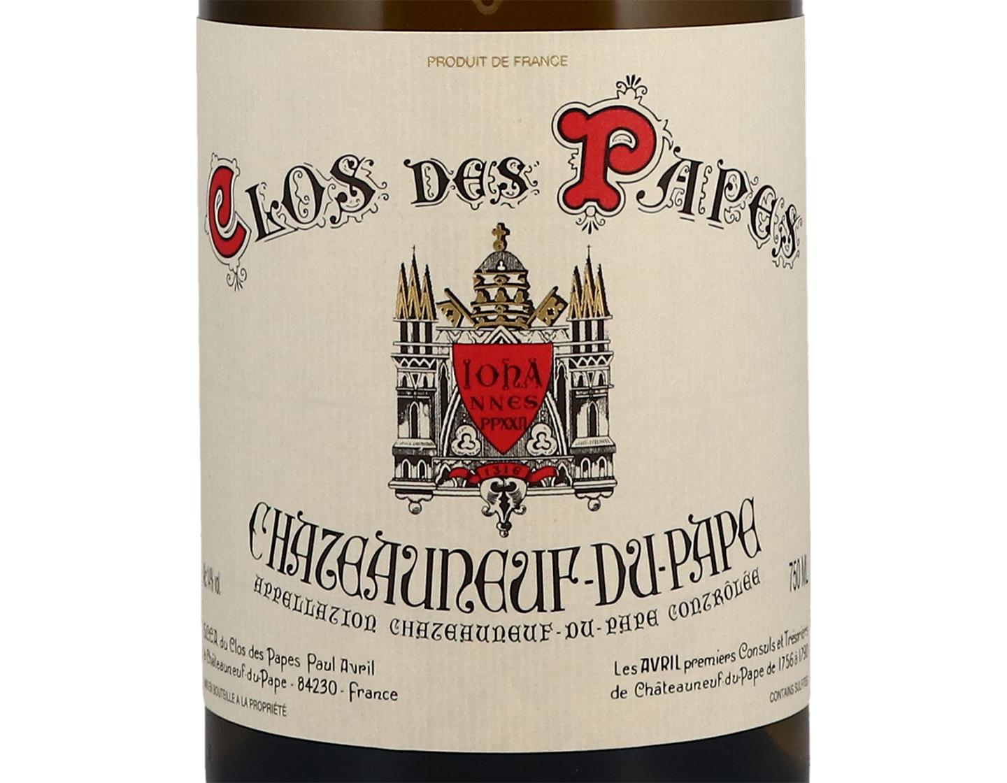 Chateauneuf du Pape Blanc Clos des Papes 2018