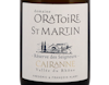 Cairanne Blanc Domaine de l'Oratoire Saint Martin 2019 view 2