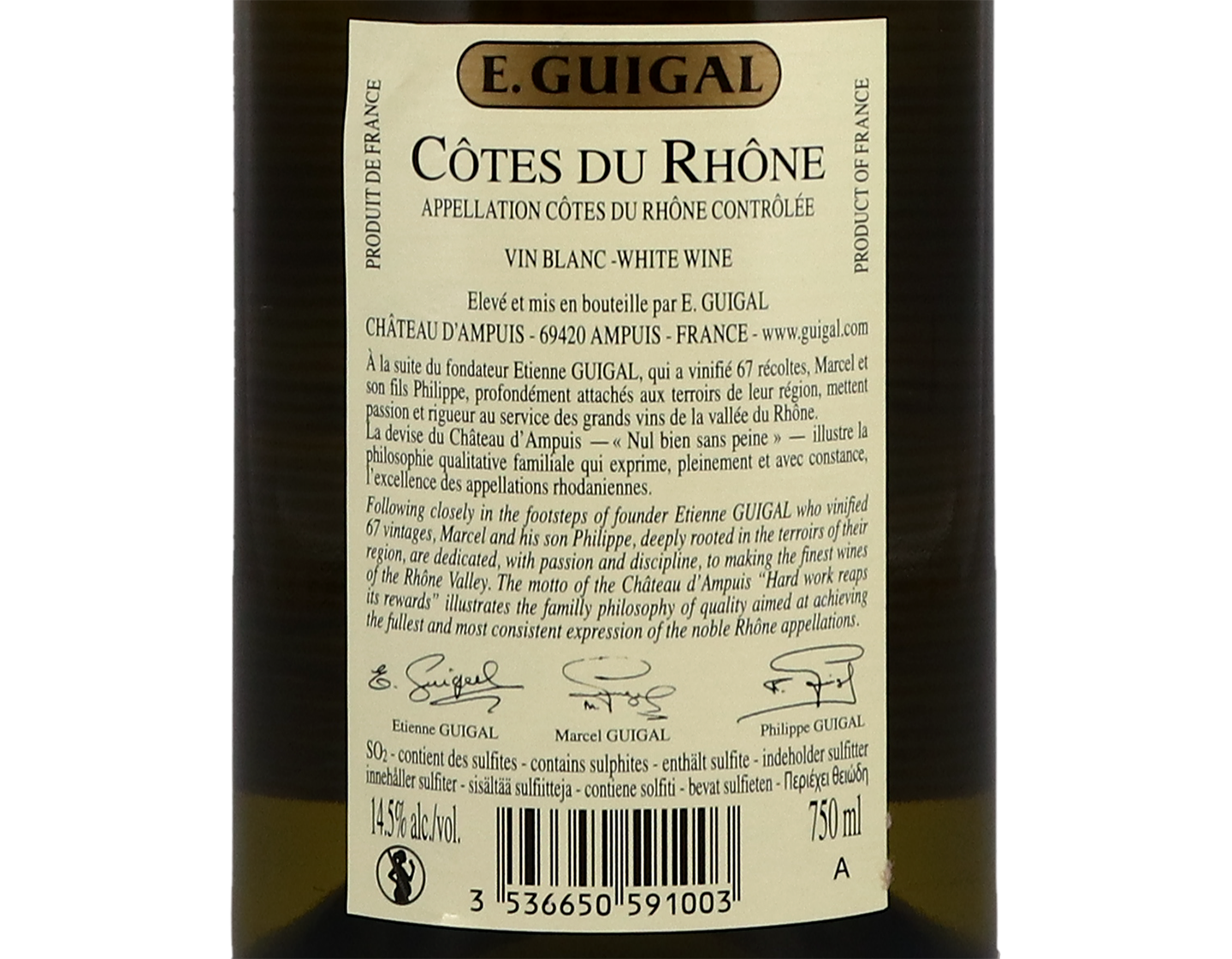 Cotes du Rhone Blanc Guigal 2019