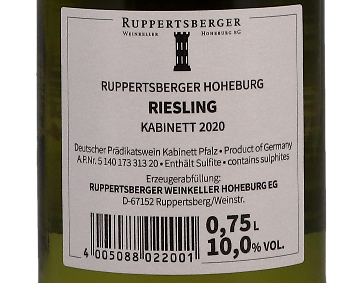 Ruppertsberger Hoheburg Riesling Kabinett 2020