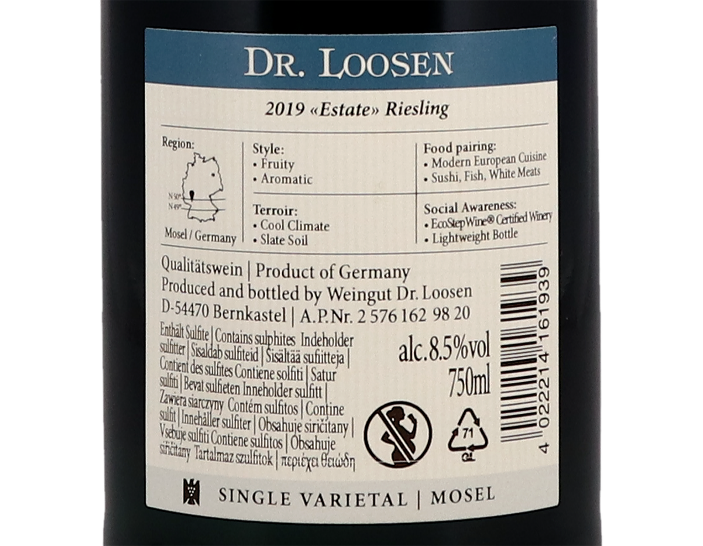 Riesling Mosel Dr Loosen 2019