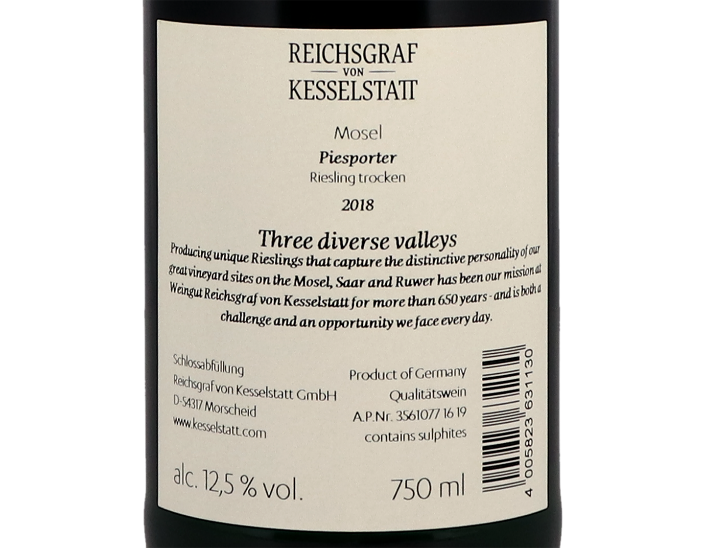 Piesport Riesling Trocken von Kesselstatt 2018