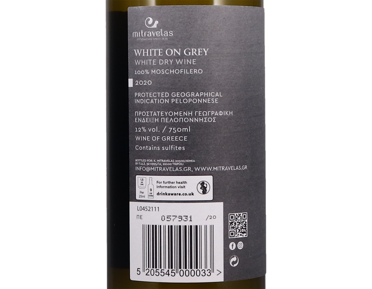 Mitravelas White on Grey Moschofilero 2020