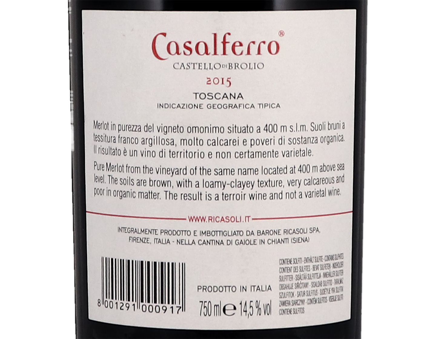 Casalferro Castello di Brolio 2015