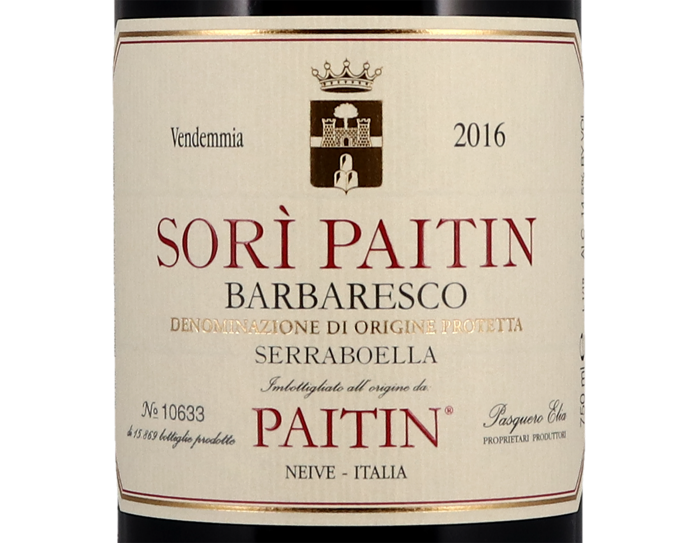 Barbaresco Sori Paitin Paitin 2016