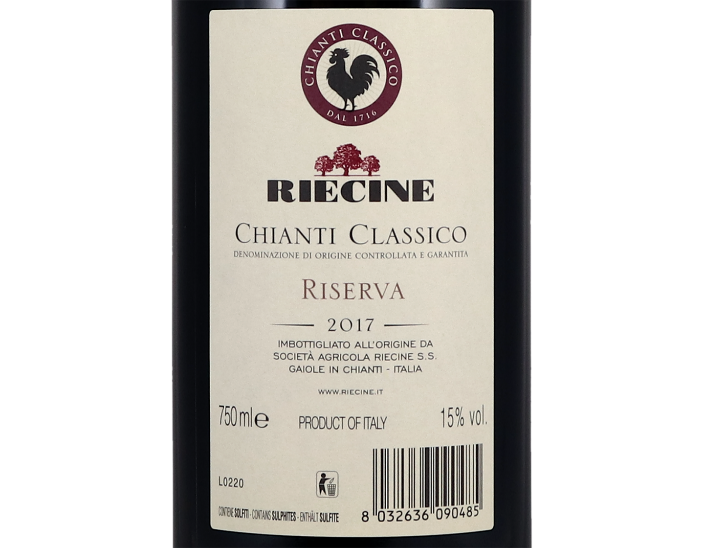 Chianti Classico Riserva Riecine 2017