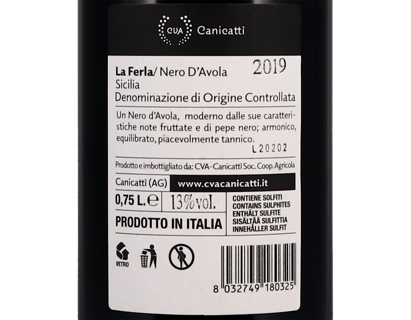 Nero d'Avola La Ferla, Sicilia 2019