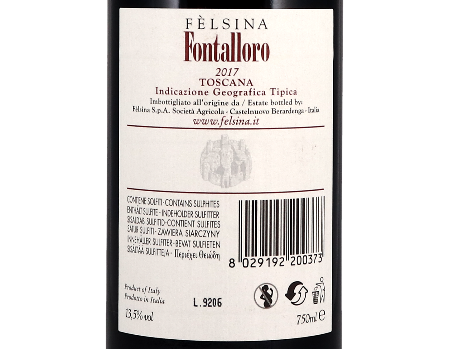 Fontalloro Felsina IGT Toscana 2017