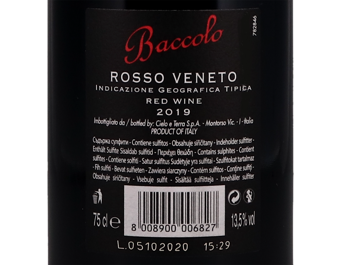 Baccolo Appassimento Rosso Veneto 2019