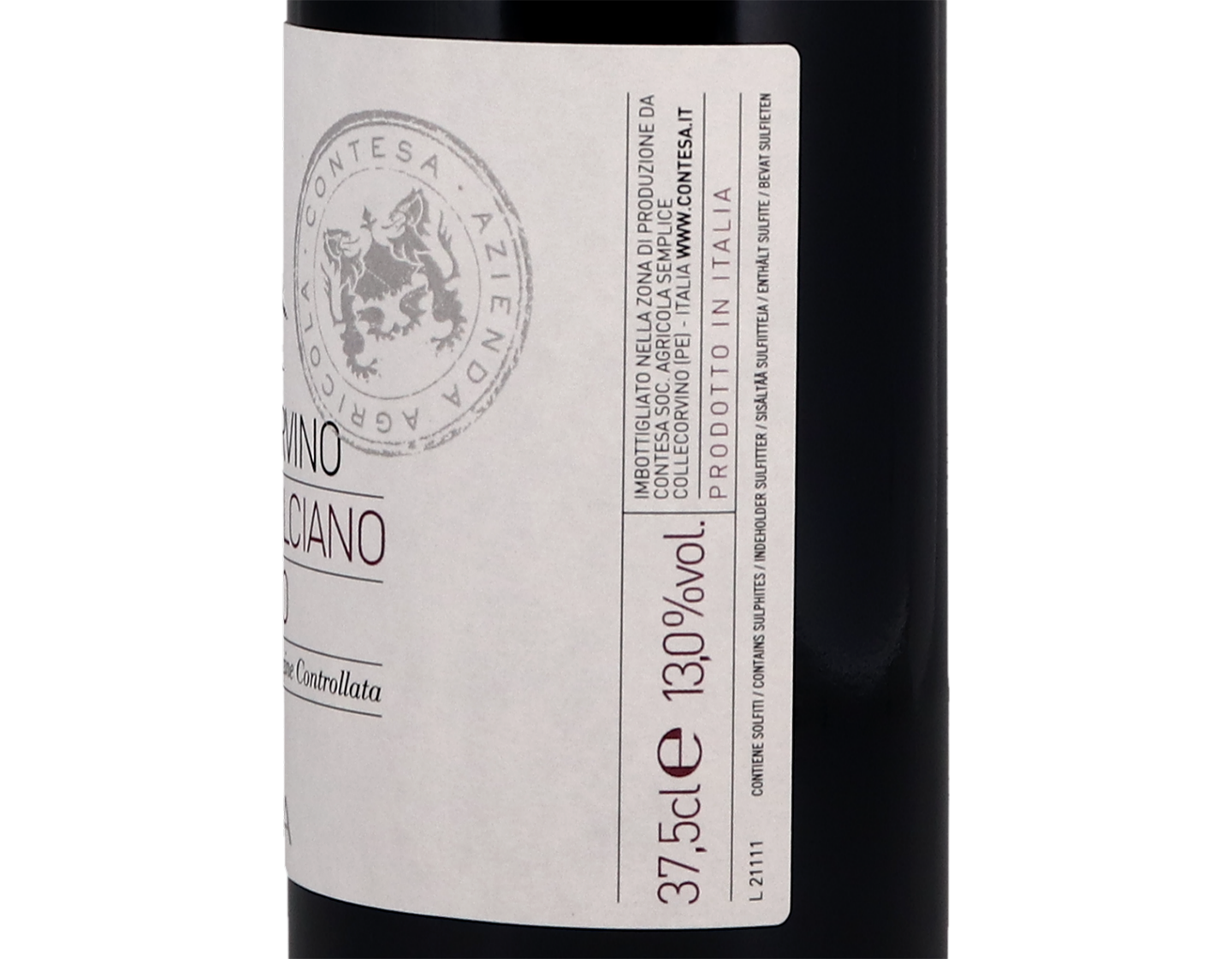 Half bottle of Montepulciano d'Abruzzo Vigna Corvino 2019