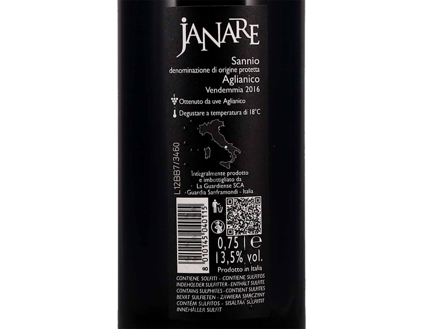 Aglianico Guardia Sanframondi Lucchero Janare 2016