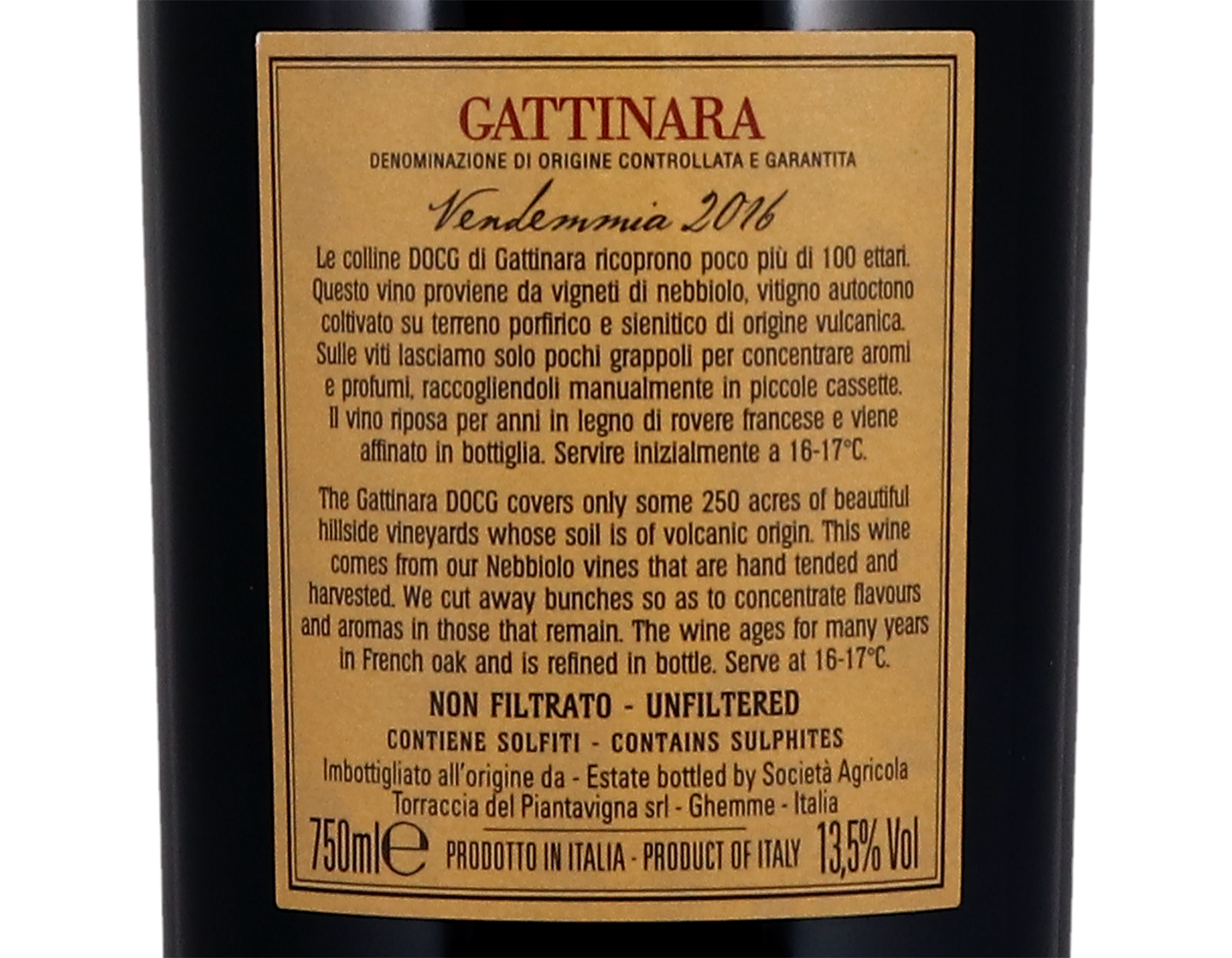 Gattinara, Torraccia del Piantavigna 2016