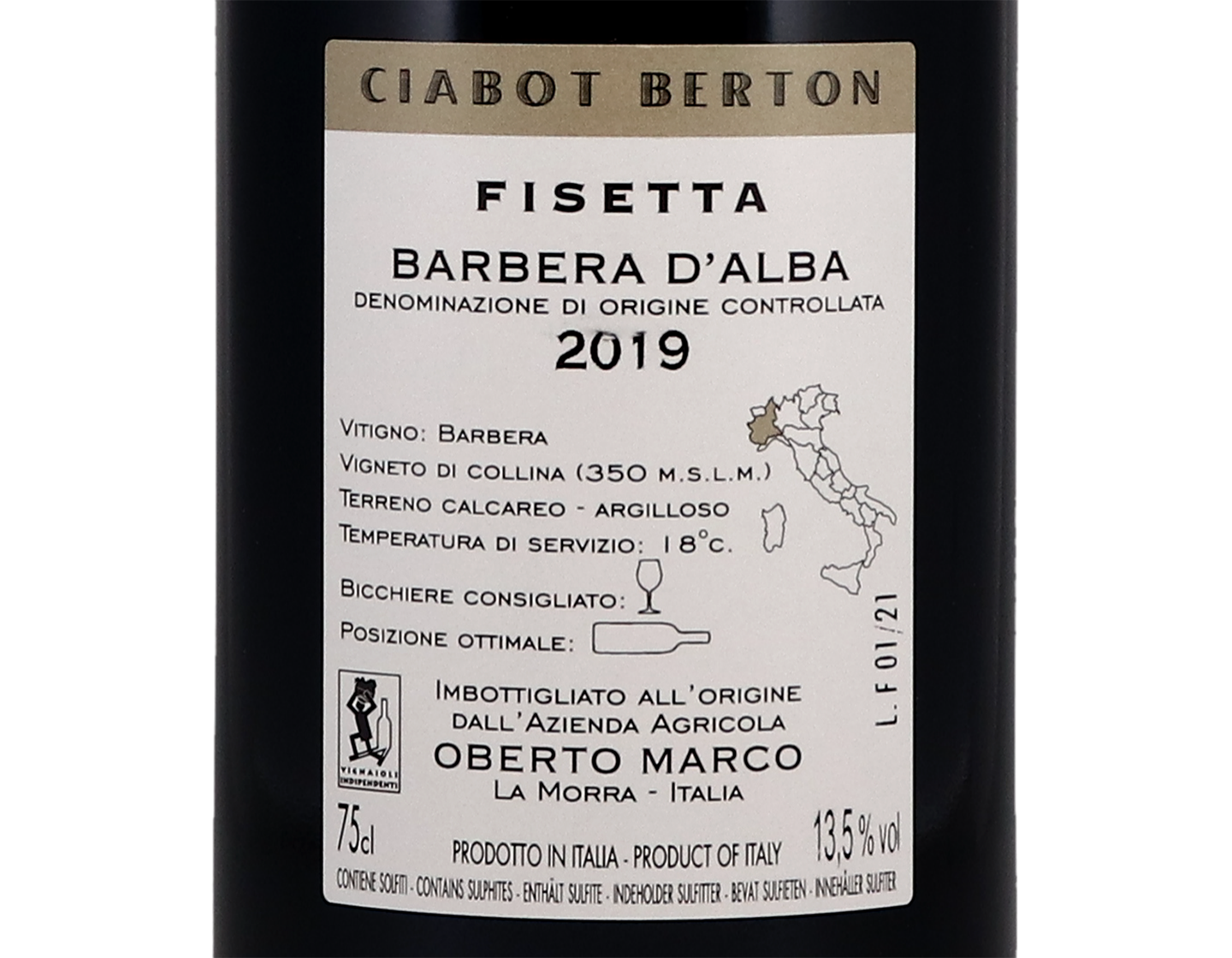 Barbera d'Alba Fisetta Ciabot Berton 2019