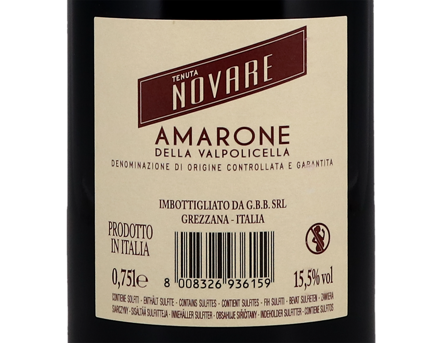 Amarone della Valpolicella Tenuta Novare 2018