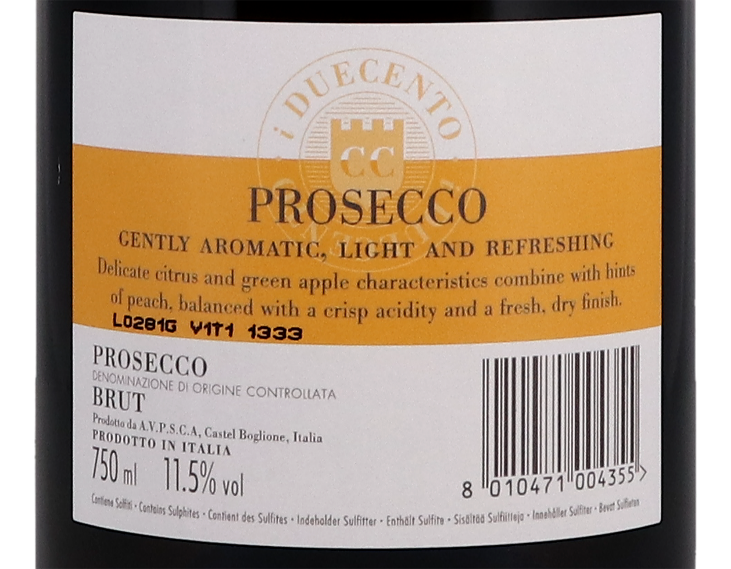 Prosecco Brut I Duecento