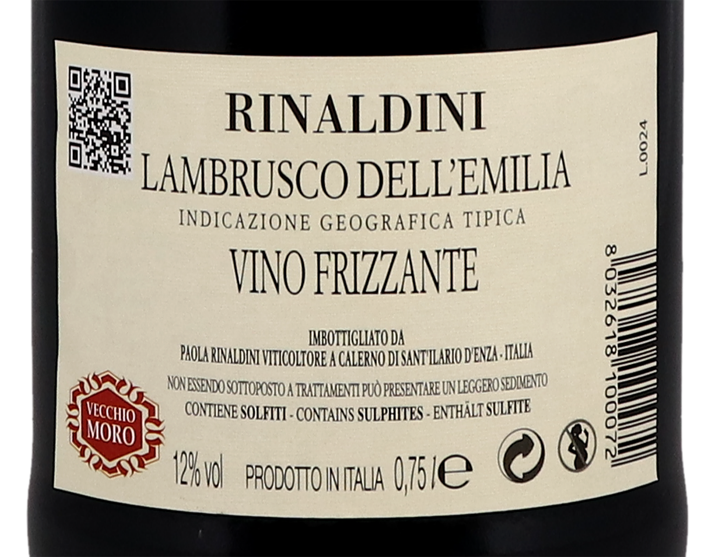 Vecchio Moro Lambrusco Grasparossa Rinaldini