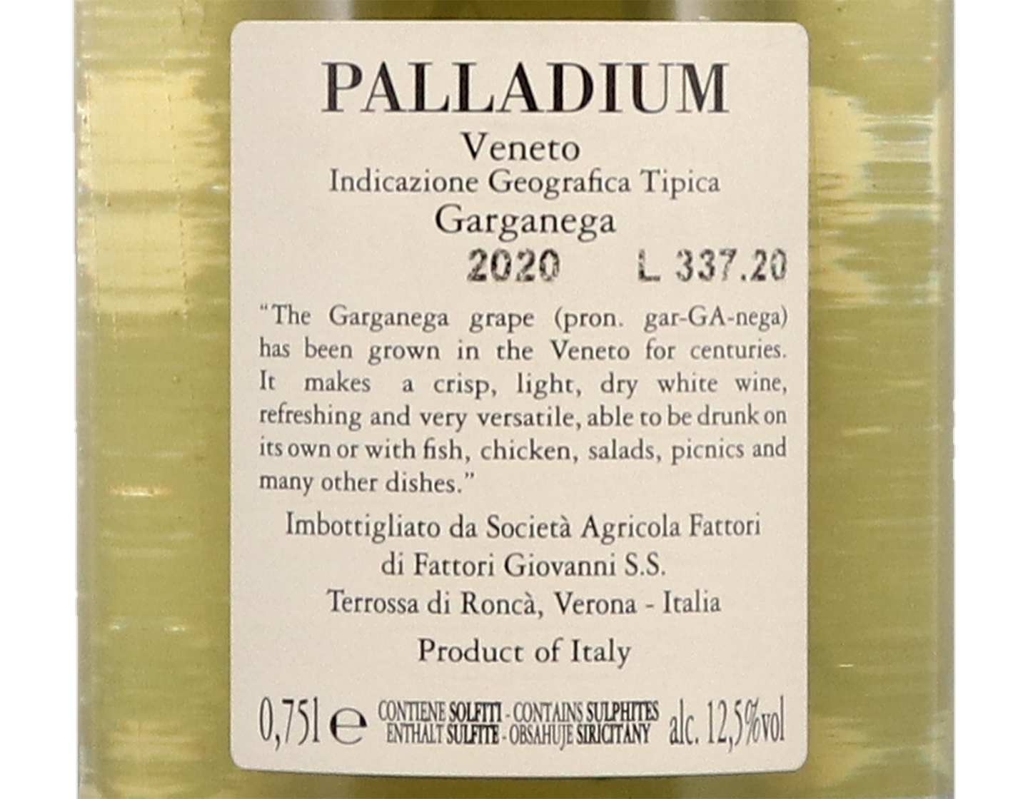 Palladium Garganega, Veneto 2020