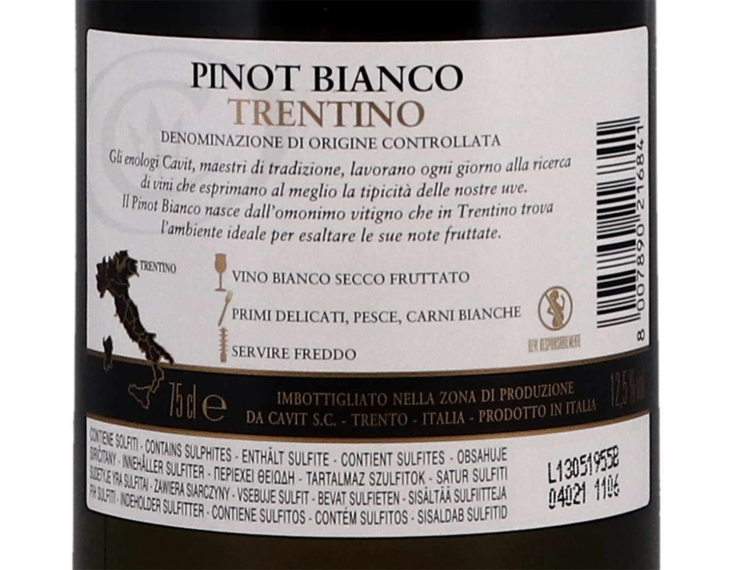 Pinot Bianco Trentino Mastri Vernacoli Cavit 2020
