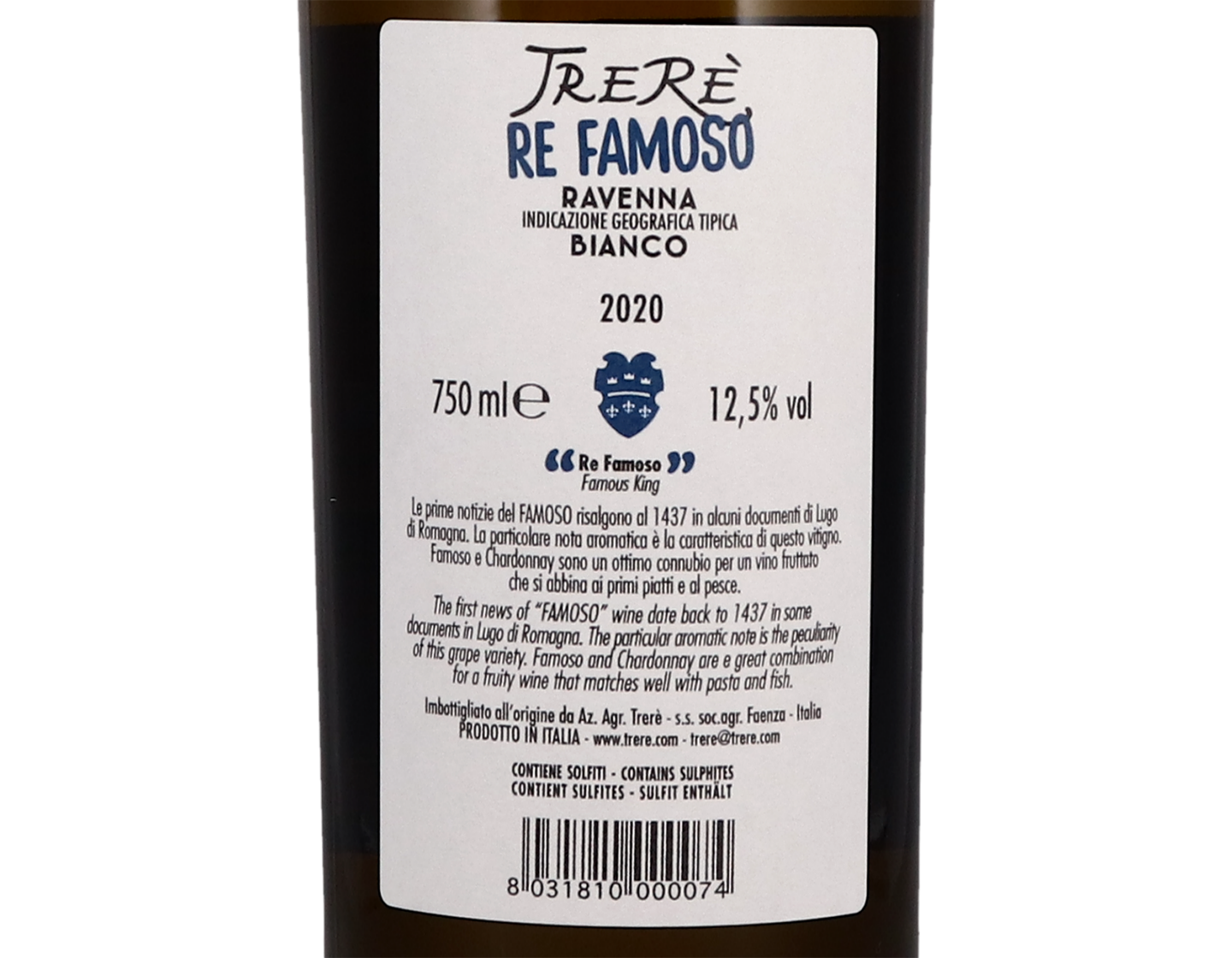 TreRe Re Famoso Bianco Ravenna 2020