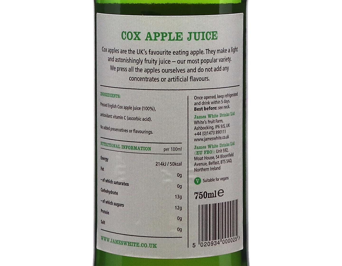 James White Suffolk Cox's Apple Juice