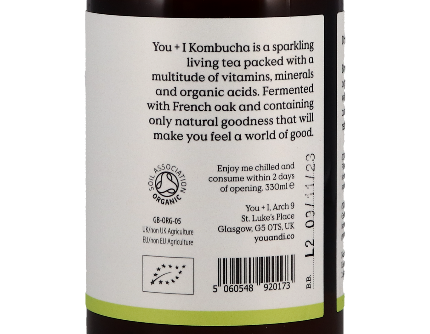 You I Lime Sea Salt Kombucha
