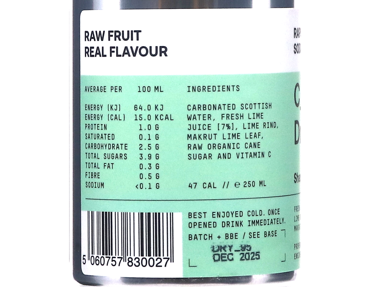 Rapscallion Soda Dry Lime