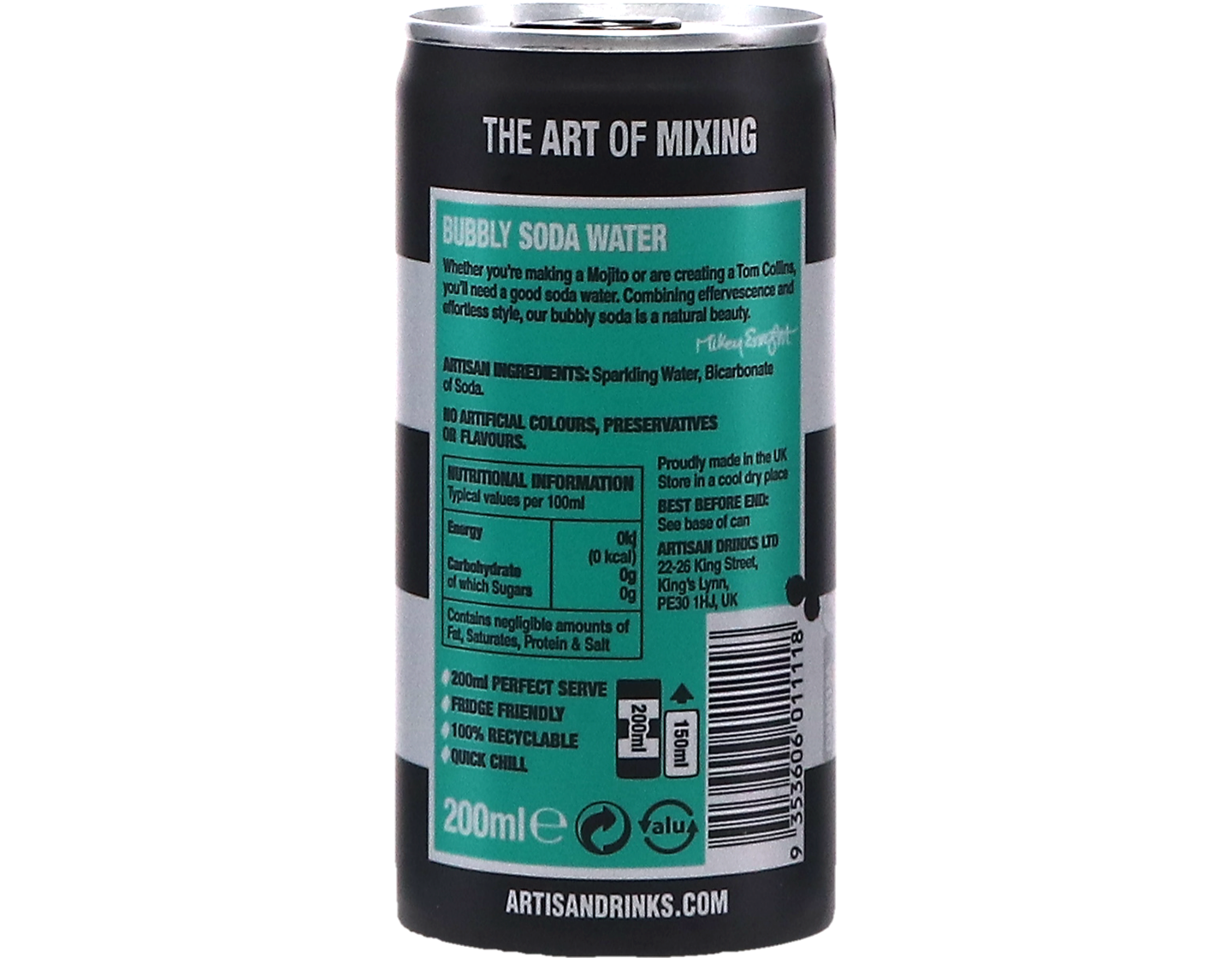 The Artisan Drinks Co. Bubbly Soda Water 20cl