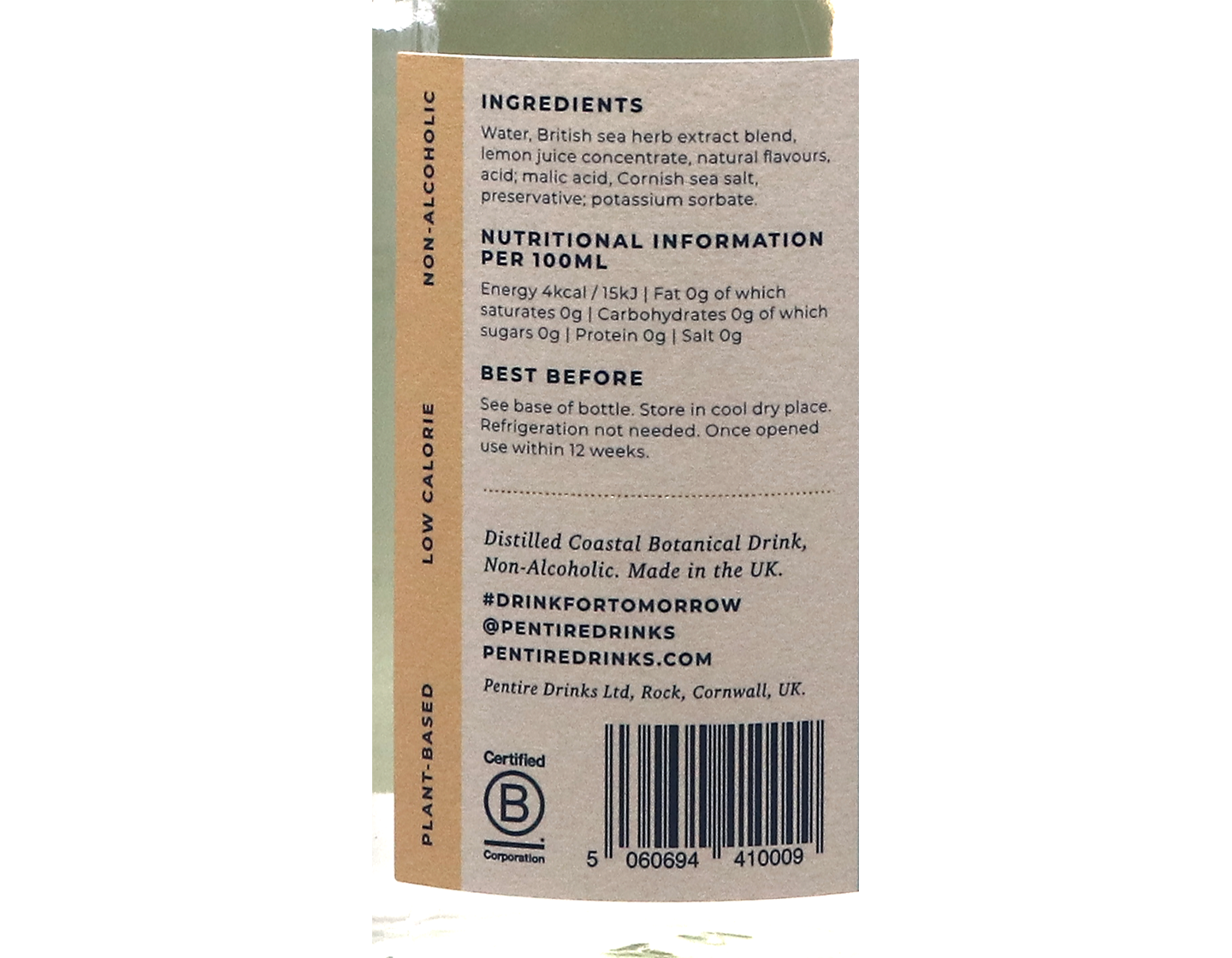 Pentire 'Adrift' Botanical Non-Alcoholic Spirit 70cl