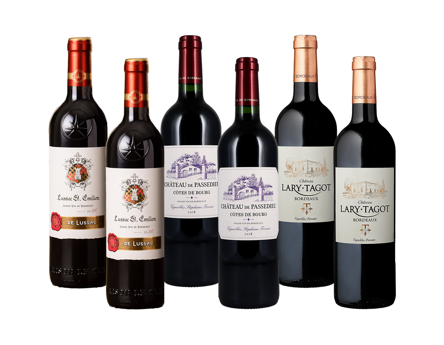 Six Vintage Clarets